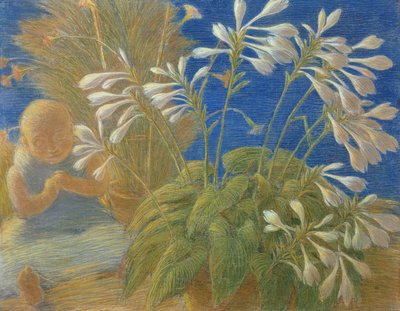Japanische Lilien, 1906 von Gaetano Previati