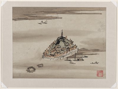 Fingerpainting, aus einem Album von zehn von Gao Qipei