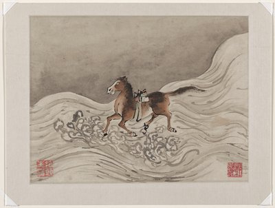 Fingerpainting, aus einem Album von zehn von Gao Qipei