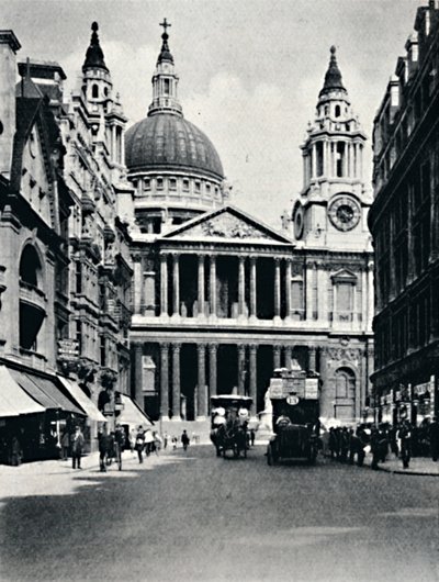 St. Pauls, Ludgate Hill, 1919 von Garratt and Atkinson