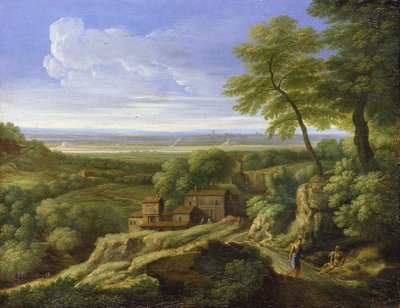 Klassische Landschaft von Gaspard Poussin Dughet