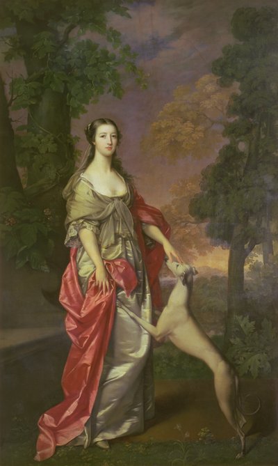 Elizabeth Gunning, Herzogin von Hamilton, 1752-3 von Gavin Hamilton