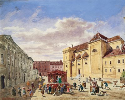 Ansicht von Freyung, Wien von Georg Balthasar Probst