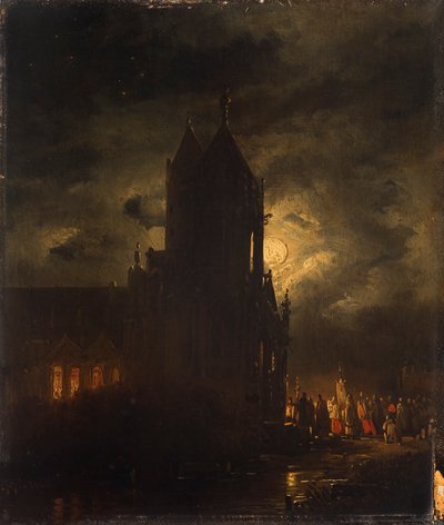 Nächtliche Prozession von Georg Gillis van Haanen