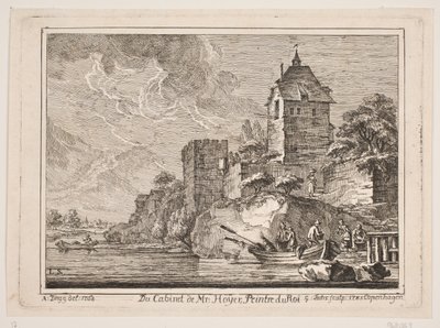 Eine alte Burg von Georg Mathias Fuchs