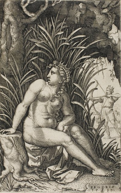 Prokris, aus Griechische Heldinnen von Georg Pencz
