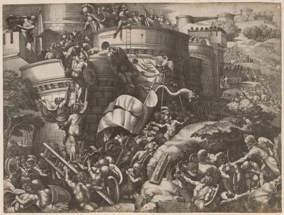 Die Belagerung von Karthago, 1539 von Georg Pencz