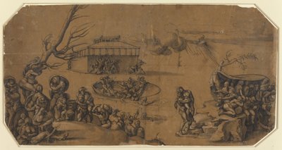 Die Sintflut von Georg Pencz after Michelangelo