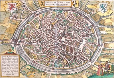 Brügge, Belgien von Georg and Hogenberg Franz (1535 90) Braun