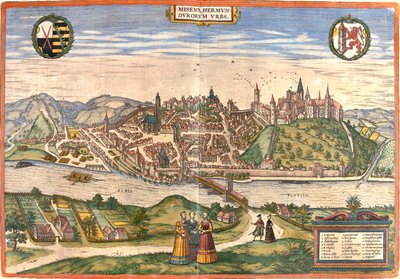 Meißen, Deutschland von Georg and Hogenberg Franz (1535 90) Braun