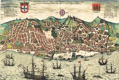 Portugal von Georg and Hogenberg Franz (1535 90) Braun