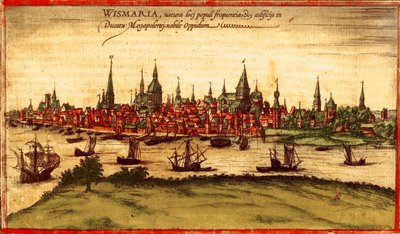 Rostock, Deutschland von Georg and Hogenberg Franz (1535 90) Braun