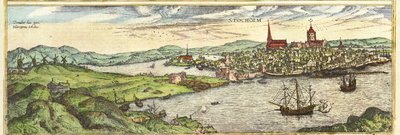 Stockholm, Schweden von Georg and Hogenberg Franz (1535 90) Braun
