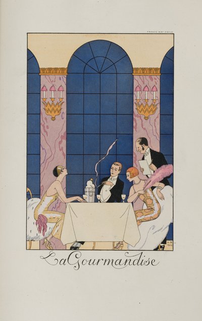 Falbalas et fanfreluches: Die Völlerei, 1924 von George Barbier