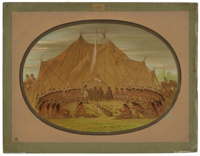 Ein Hundefest - Sioux von George Catlin