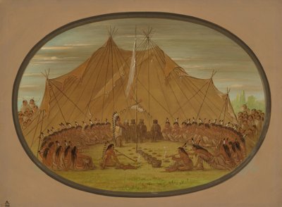 Ein Hundefest - Sioux, 1861-1869 von George Catlin