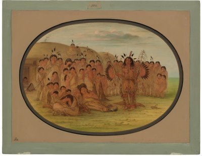 Ein Mandan-Medizinmann von George Catlin