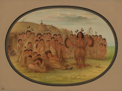 Ein Mandan-Medizinmann von George Catlin