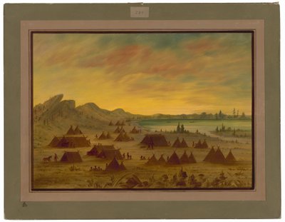 Ein Apachee-Dorf von George Catlin