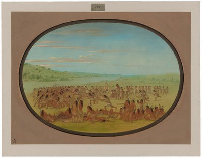 Ballspiel der Frauen - Sioux von George Catlin