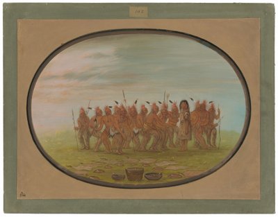 Tanz zum Berdache - Saukie von George Catlin