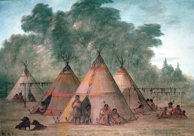 Sioux-Dorf von George Catlin