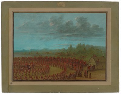 Kriegstanz der Saukies von George Catlin