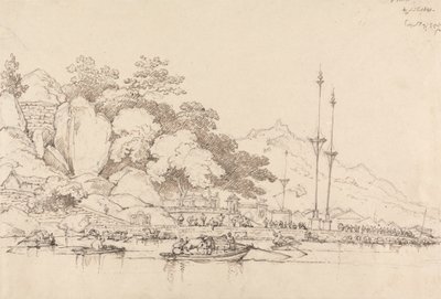 Lap House, Innerer Hafen, Macao von George Chinnery