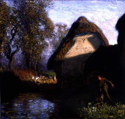 Hinter der Scheune von George Clausen