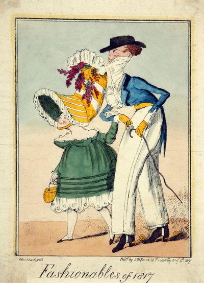 Modische von 1817 von George Cruikshank