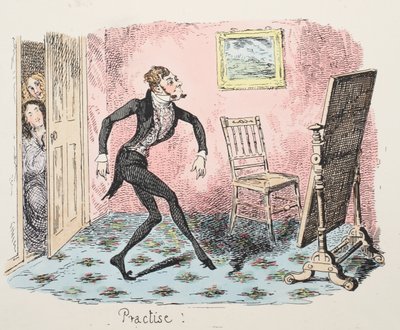 Übung, veröffentlicht 1832 von George Cruikshank