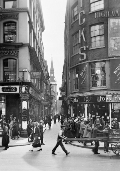 Cheapside, City of London, ca. 1920er von George Davison Reid