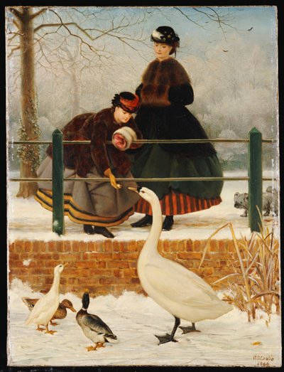 Ausgefroren, 1866 von George Dunlop Leslie