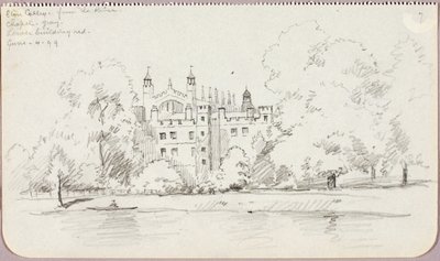 Eton College vom Fluss aus von George Elbert Burr