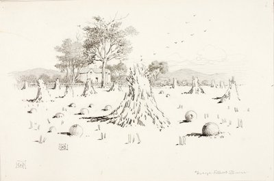 Ohne Titel (Ernteszene) von George Elbert Burr