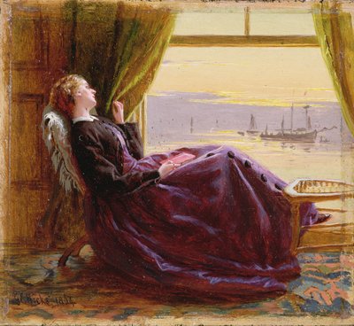 Am Abend - Studie, 1864 von George Elgar Hicks
