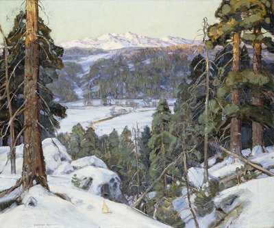 Kiefern im Winter von George Gardner Symons