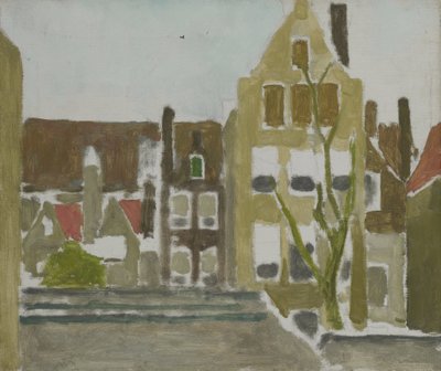 Eine Gruppe von Häusern von George Hendrik Breitner