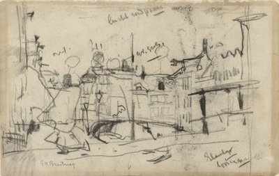 Brücke über den Elandsgracht von George Hendrik Breitner