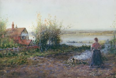 Bawdsey-Fähre, nahe Felixstowe von George Henry Boughton