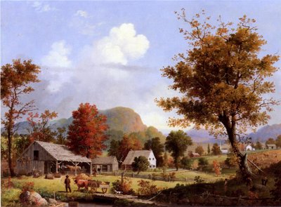 Apfelweinpressen, 1855 von George Henry Durrie