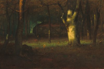 Sonnenuntergang im Wald, 1891 von George Inness