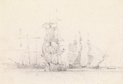 Studie von Segelschiffen von George Jones