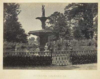 Brunnen, Savannah, GA, 1866 von George N. Barnard