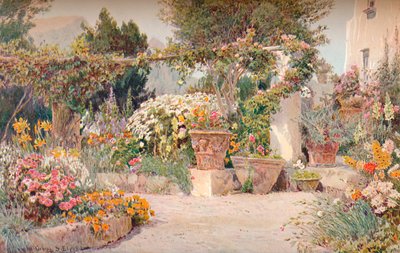 Ein italienischer Garten, ca. 1903 von George Samuel Elgood