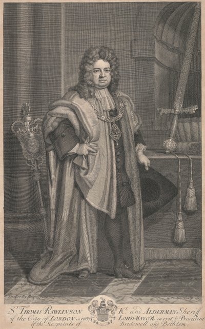 Sir Thomas Rawlinson von George Vertue