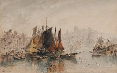 Hafen von Whitby von George Weatherill
