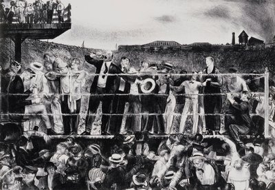 Vorstellung von Georges Carpentier, 1921 von George Wesley Bellows