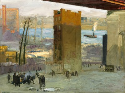 Das einsame Mietshaus, 1909 von George Wesley Bellows
