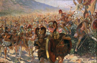 Die Helden von Marathon, 1911 von Georges Antoine Rochegrosse